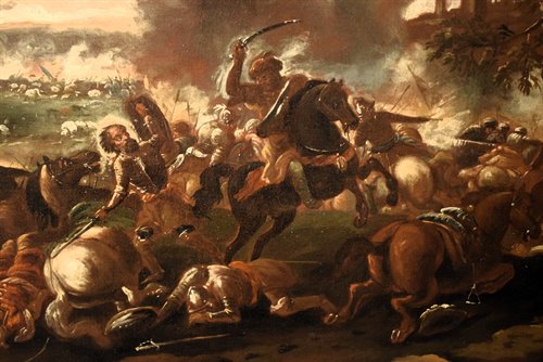 "Bataille, chrétiens contre Turcs"